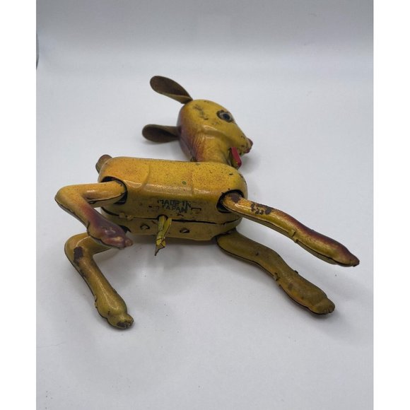 Vintage Wind Up Rudolph The Red Nose Reindeer Tin Toy, Made in Japan, Christmas - Picture 8 of 8